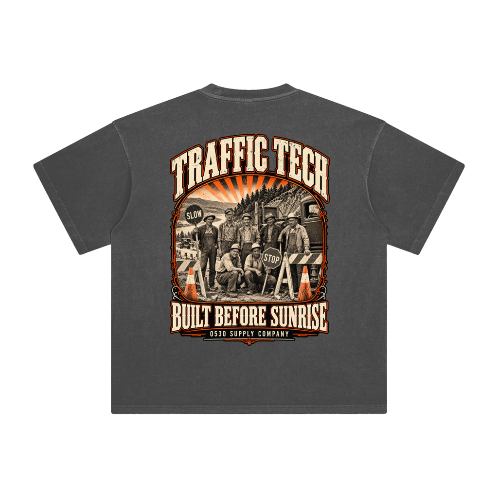 0530 Heritage Club — Traffic Tech Enzyme-Washed Tee
