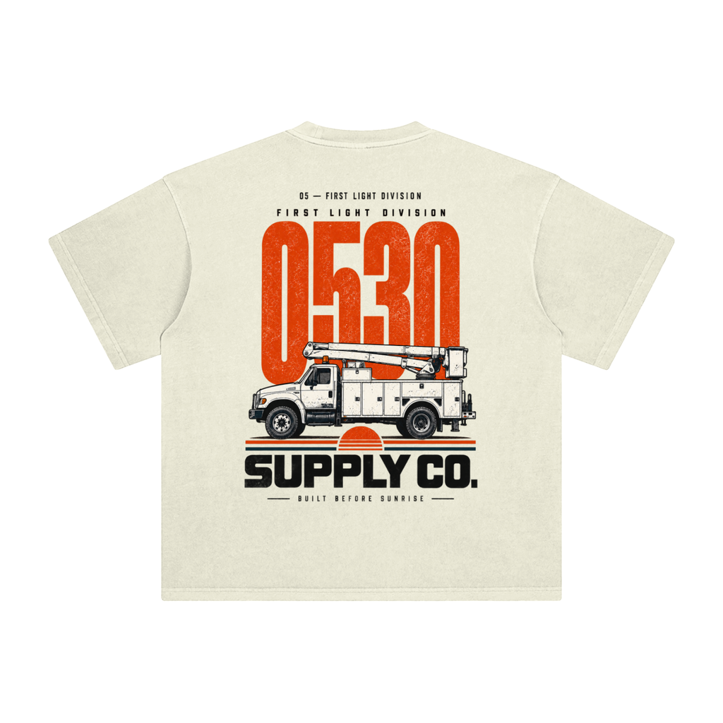 0530 Lineman — Bucket Truck Enzyme-Washed Tee