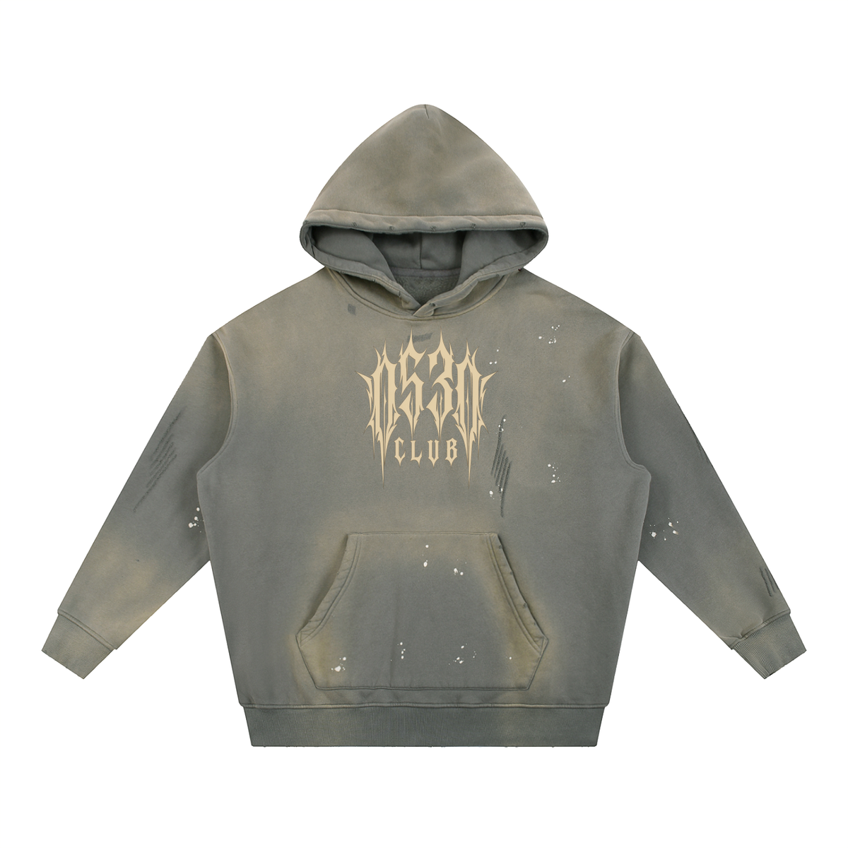 0530 Athletic Club Vintage Frayed Fleece Hoodie