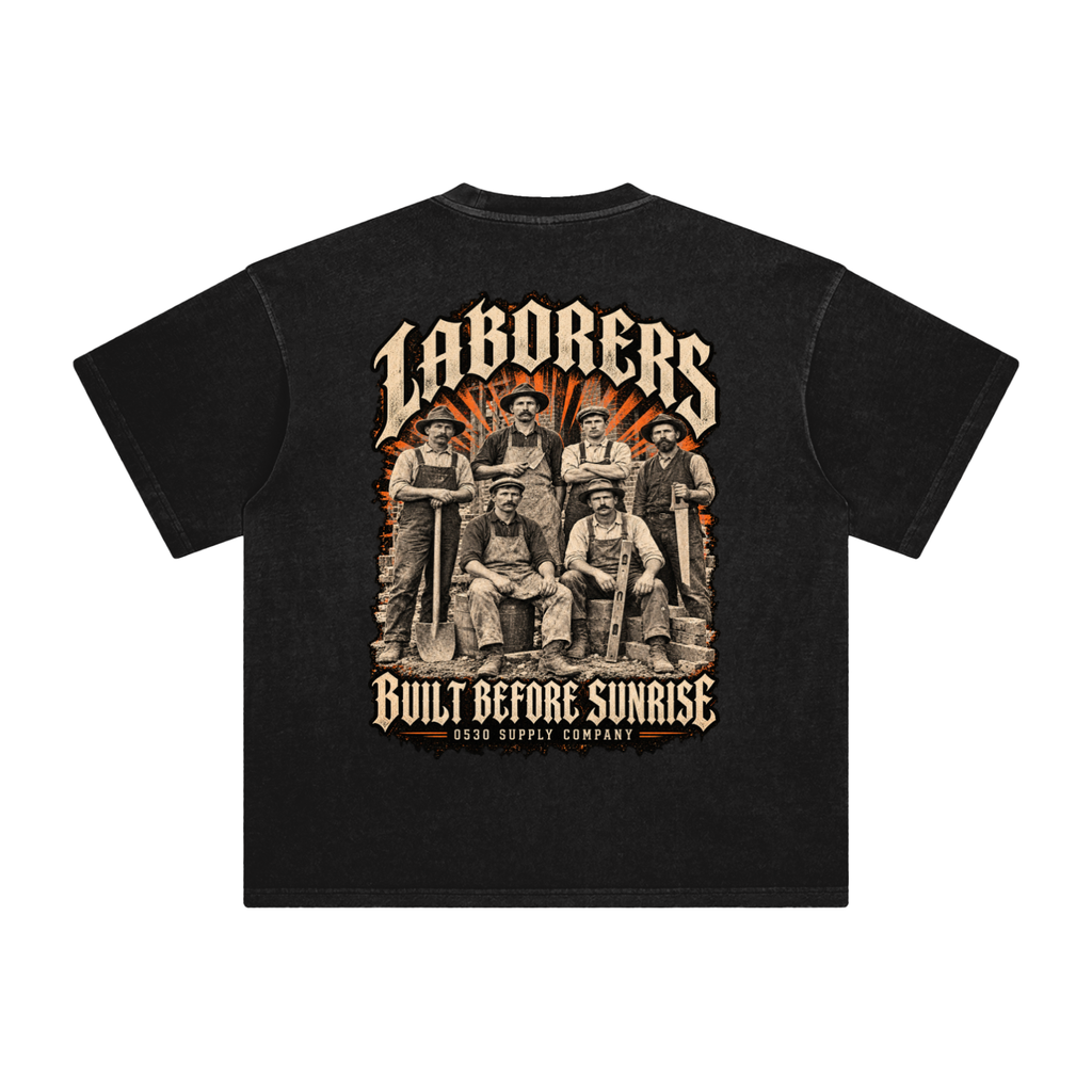 0530 Heritage Club — Laborers Enzyme-Washed Tee