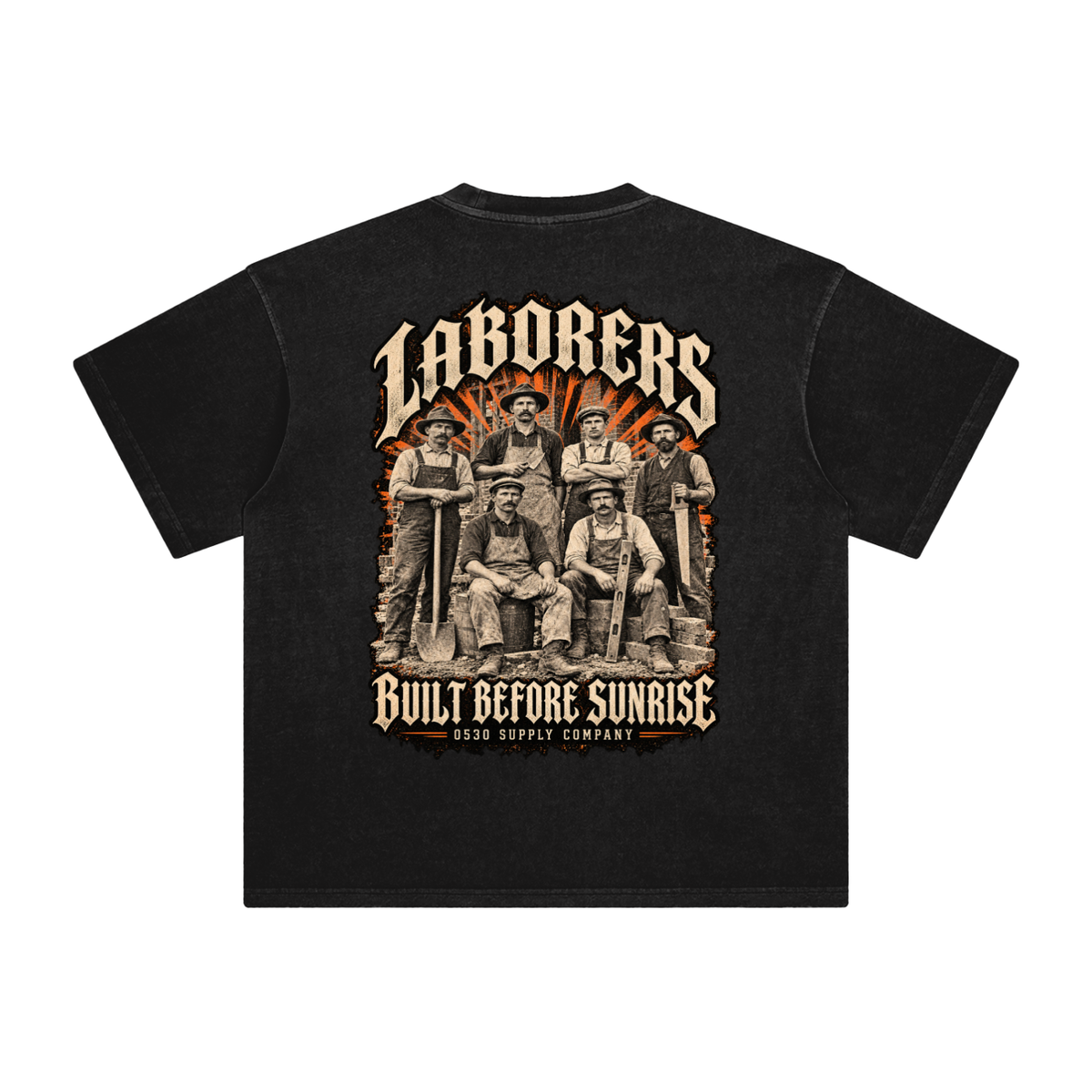 0530 Heritage Club — Laborers Enzyme-Washed Tee