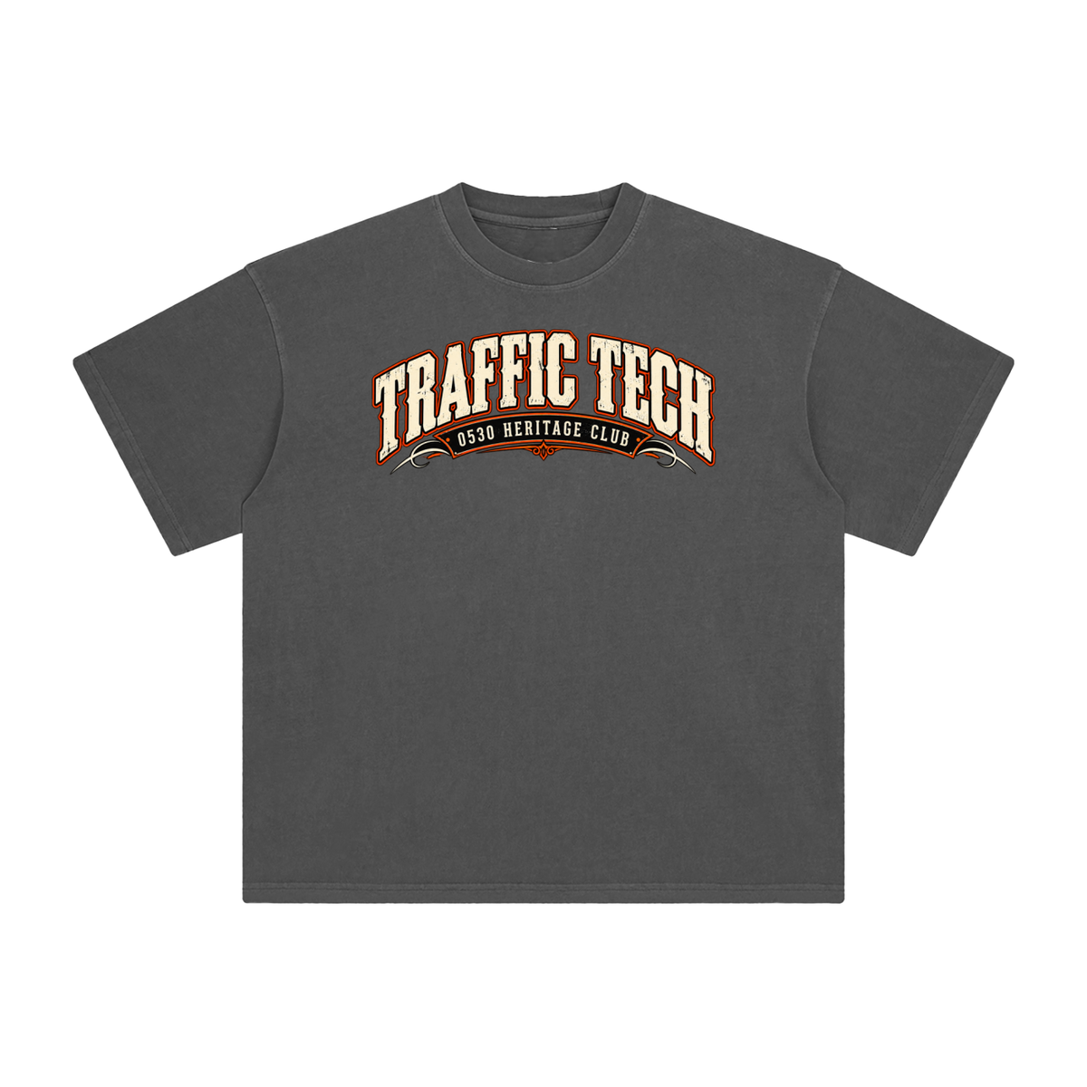 0530 Heritage Club — Traffic Tech Enzyme-Washed Tee