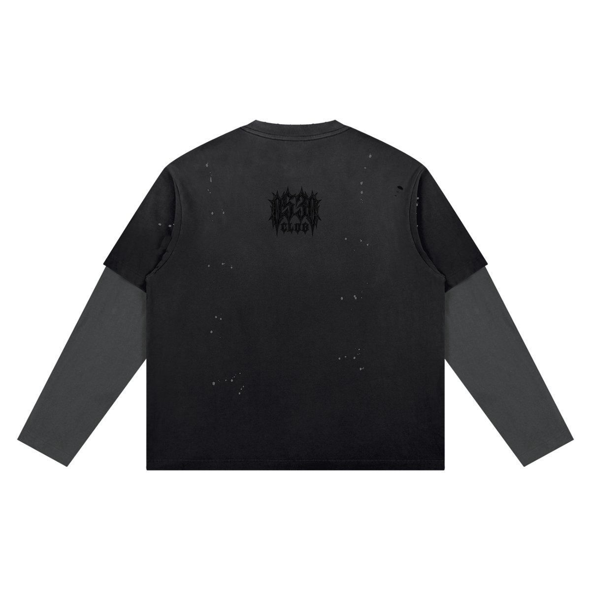 0530 Athletic Club Vintage Washed Cropped Distressed Long Sleeve