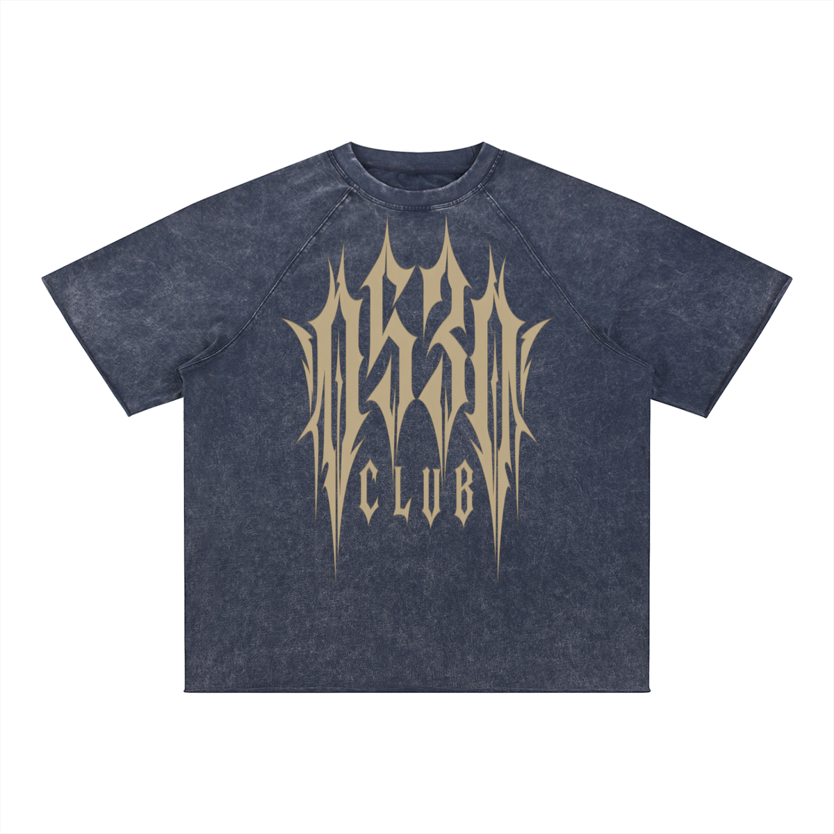 0530 Athletic Club — Mineral-Wash Raw-Edge Tee