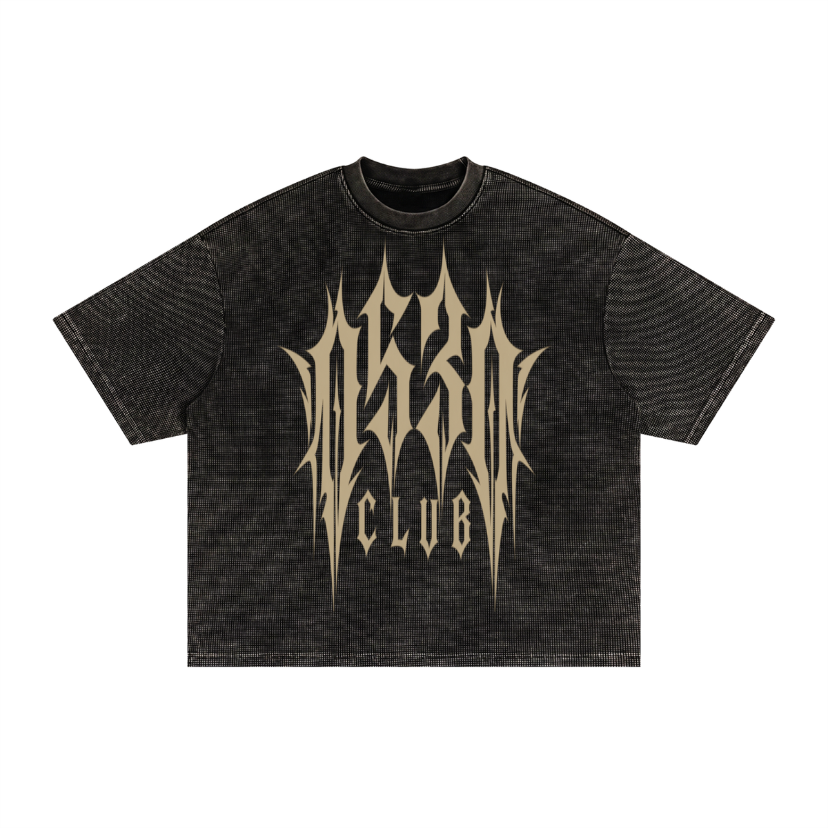 0530 Athletic Club Waffle Washed Cropped Boxy Tee