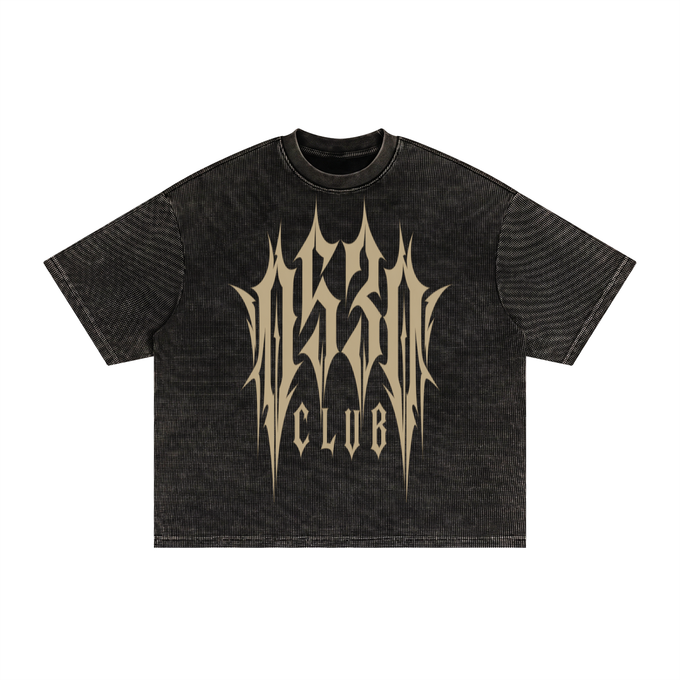 0530 Athletic Club Waffle Washed Cropped Boxy Tee