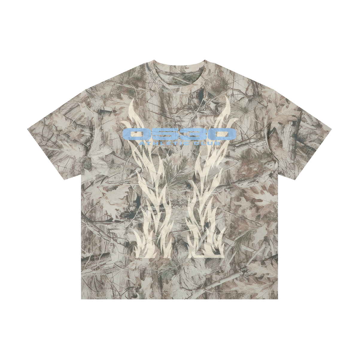 0530 Athletic Club — Tree Camo Oversized Tee