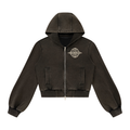 Heavy Standards — Women's Cropped Zip Hoodie