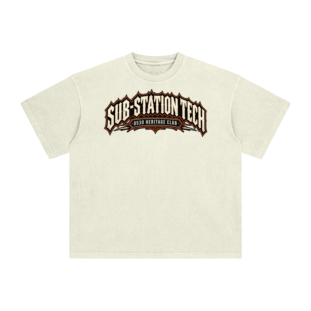 0530 Heritage Club — Substation Tech Enzyme-Washed Tee