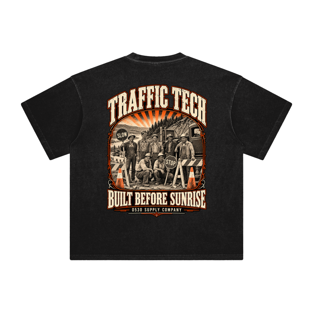 0530 Heritage Club — Traffic Tech Enzyme-Washed Tee