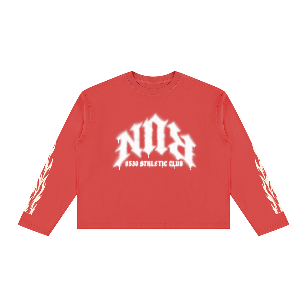 0530 Athletic Club — Spray Paint RUN Vintage-Wash Long Sleeve