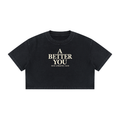 A Better You — Women's Mineral-Wash Crop Tee