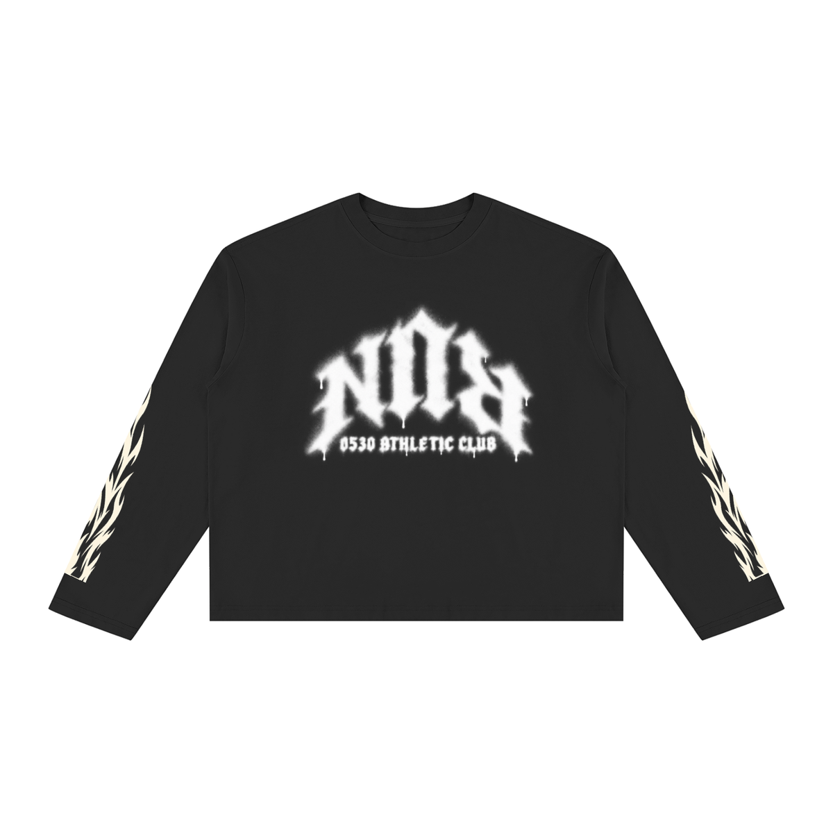 0530 Athletic Club — Spray Paint RUN Vintage-Wash Long Sleeve