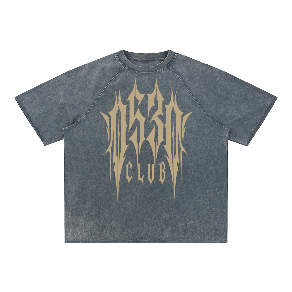 0530 Athletic Club — Mineral-Wash Raw-Edge Tee