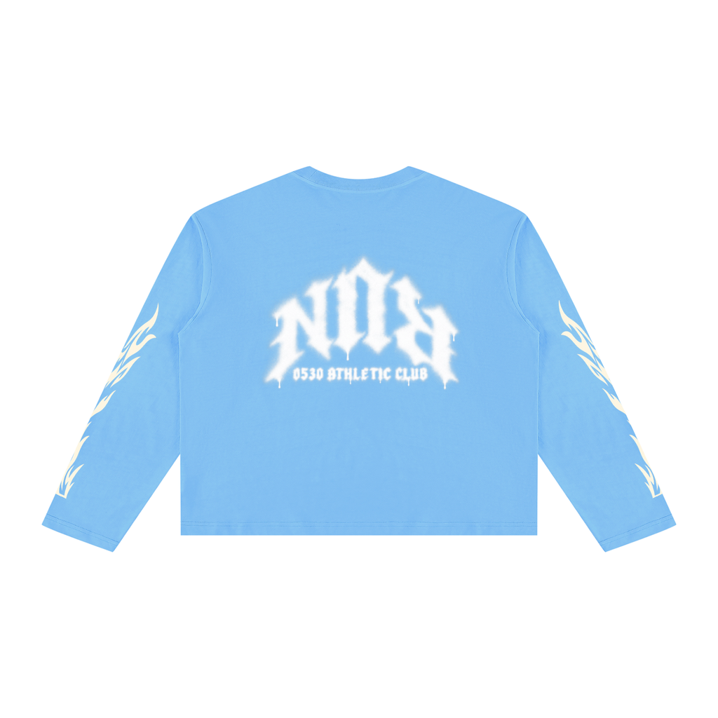 0530 Athletic Club — Spray Paint RUN Vintage-Wash Long Sleeve