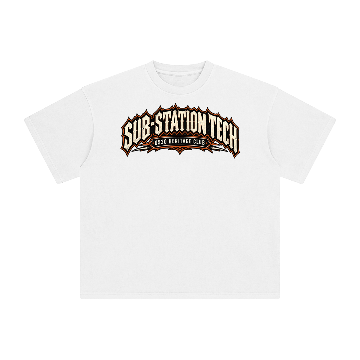 0530 Heritage Club — Substation Tech Enzyme-Washed Tee