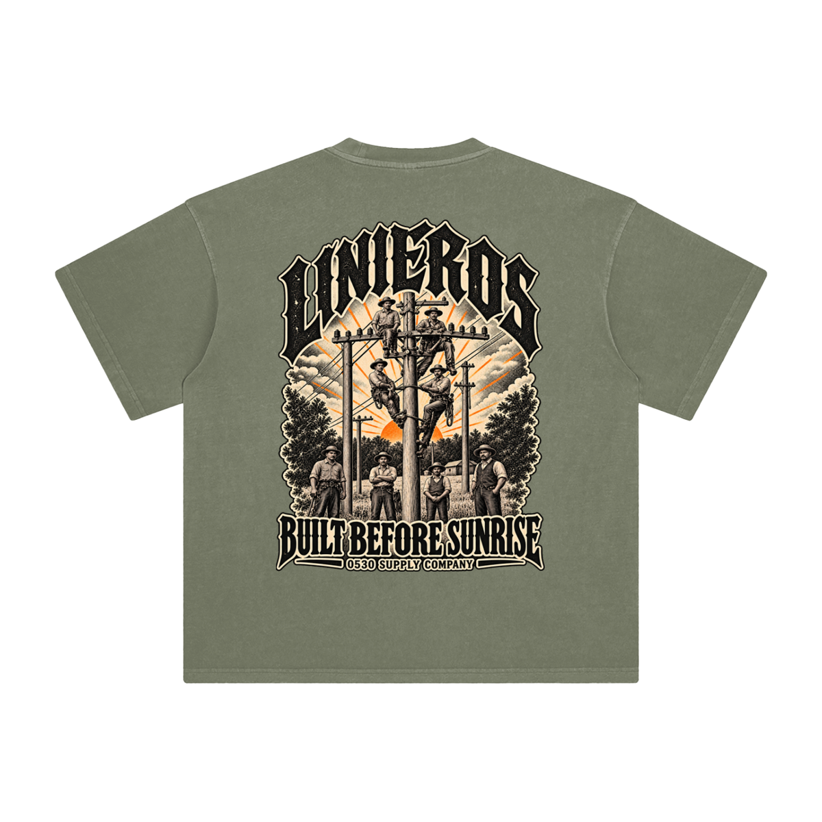 0530 Heritage Club — Linieros Enzyme-Washed Tee
