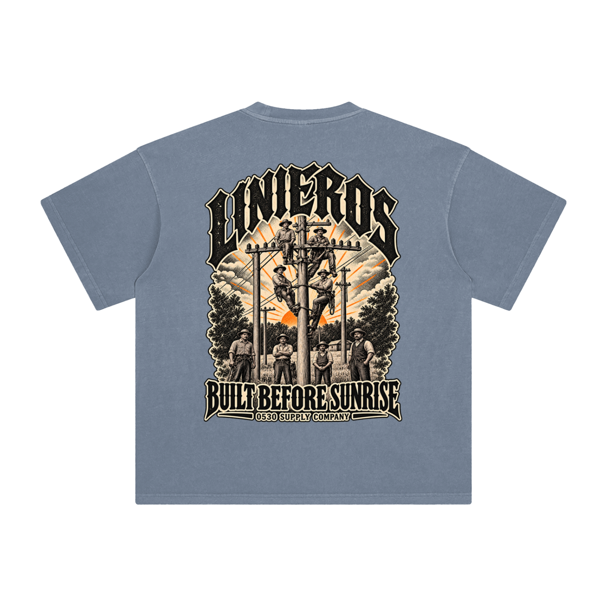 0530 Heritage Club — Linieros Enzyme-Washed Tee