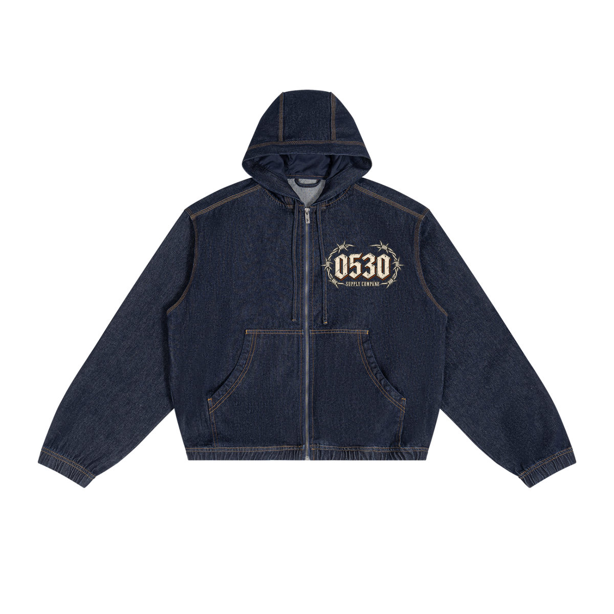 0530 Hooded Denim Jacket