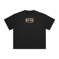 0530 Club — Orange Gothic Enzyme-Washed Tee