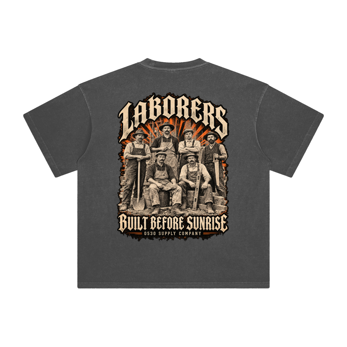 0530 Heritage Club — Laborers Enzyme-Washed Tee