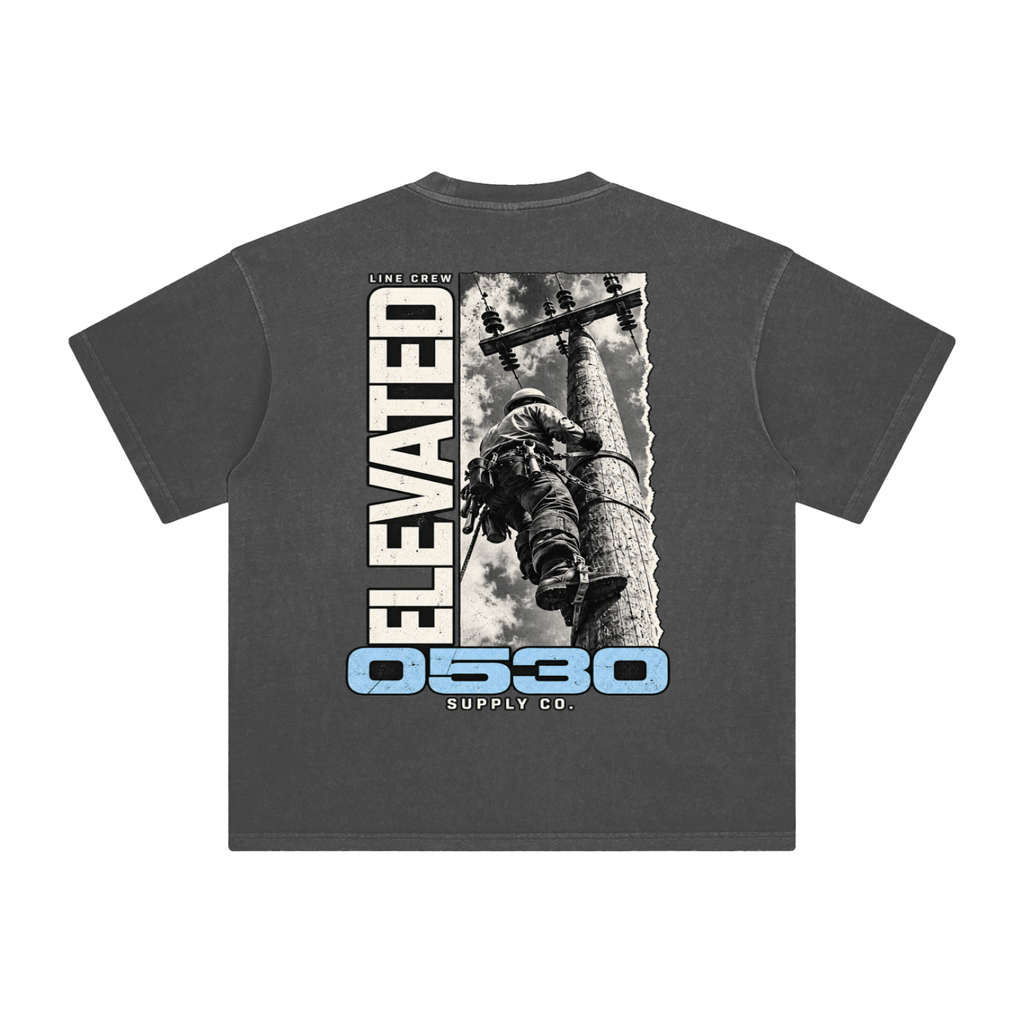 0530 Lineman — Elevated Enzyme-Washed Tee