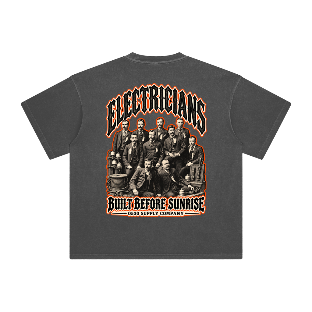 0530 Heritage Club — Electricians Enzyme-Washed Tee