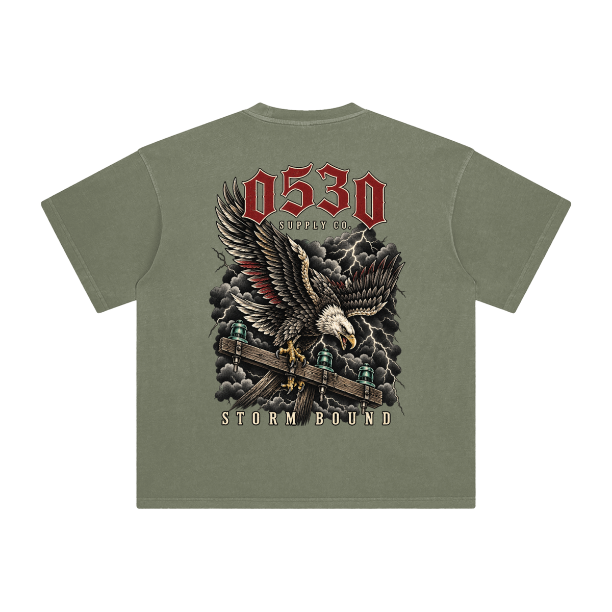 0530 Lineman — Storm Bound Enzyme-Washed Tee