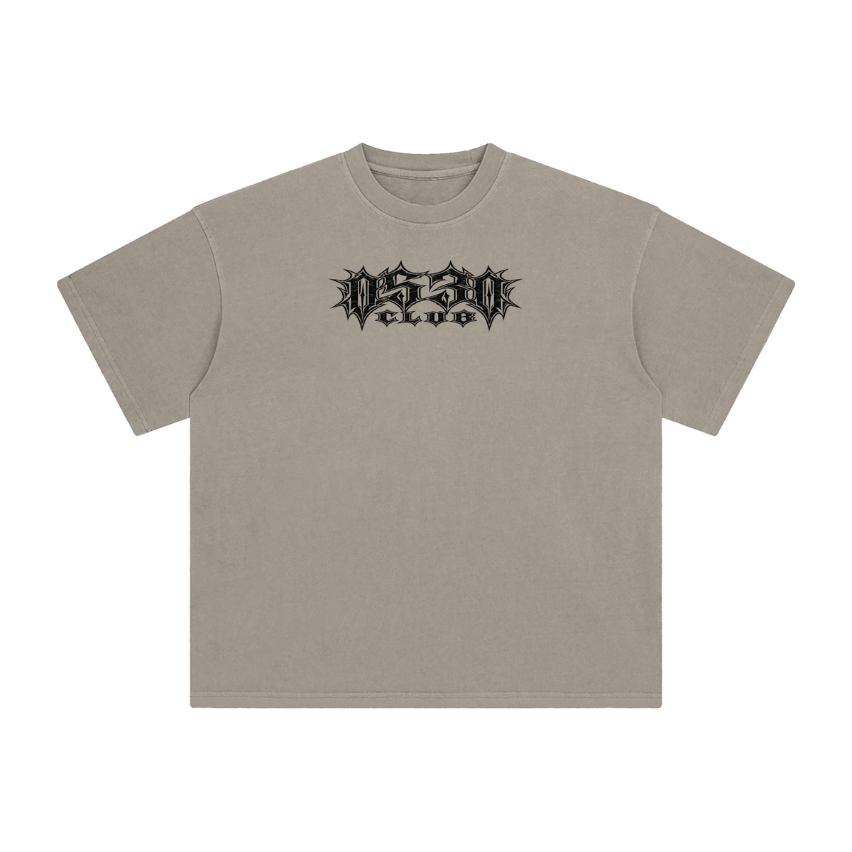 0530 Club — Gothic Enzyme-Washed Tee