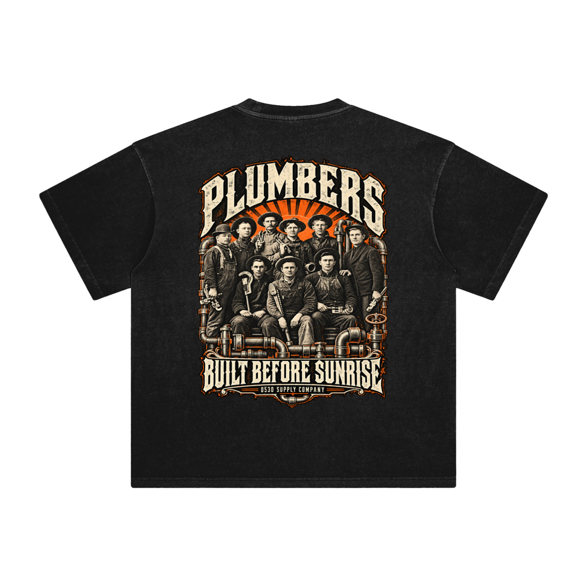 0530 Heritage Club — Plumbers Enzyme-Washed Tee