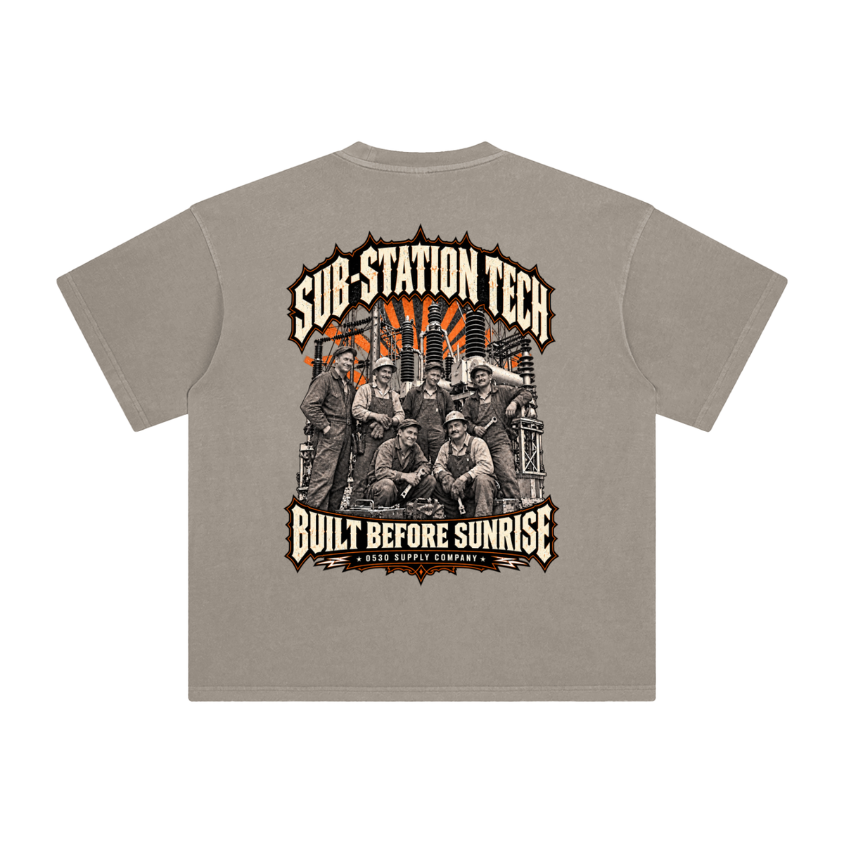 0530 Heritage Club — Substation Tech Enzyme-Washed Tee