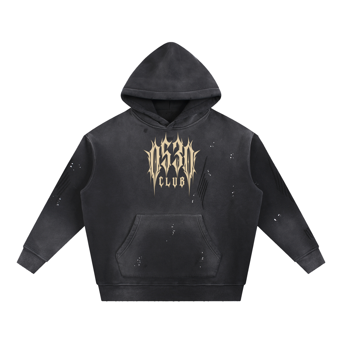0530 Athletic Club Vintage Frayed Fleece Hoodie