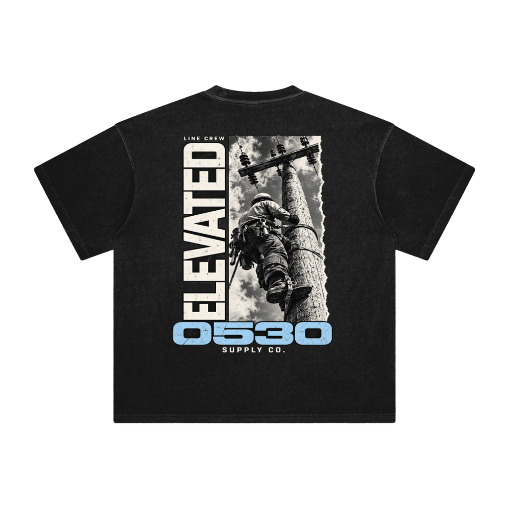 0530 Lineman — Elevated Enzyme-Washed Tee