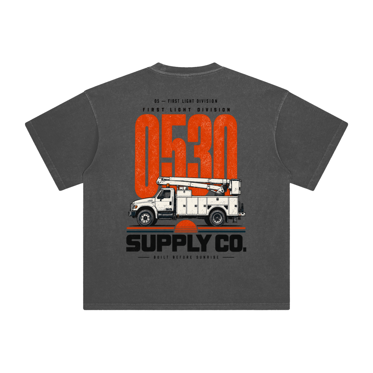 0530 Lineman — Bucket Truck Enzyme-Washed Tee