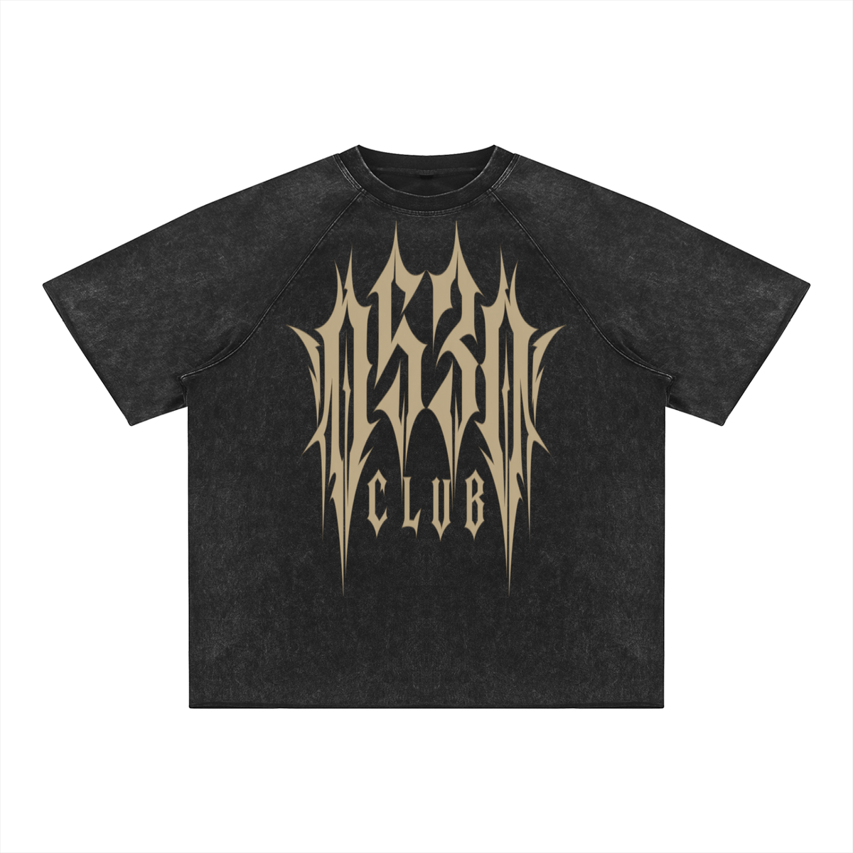 0530 Athletic Club — Mineral-Wash Raw-Edge Tee