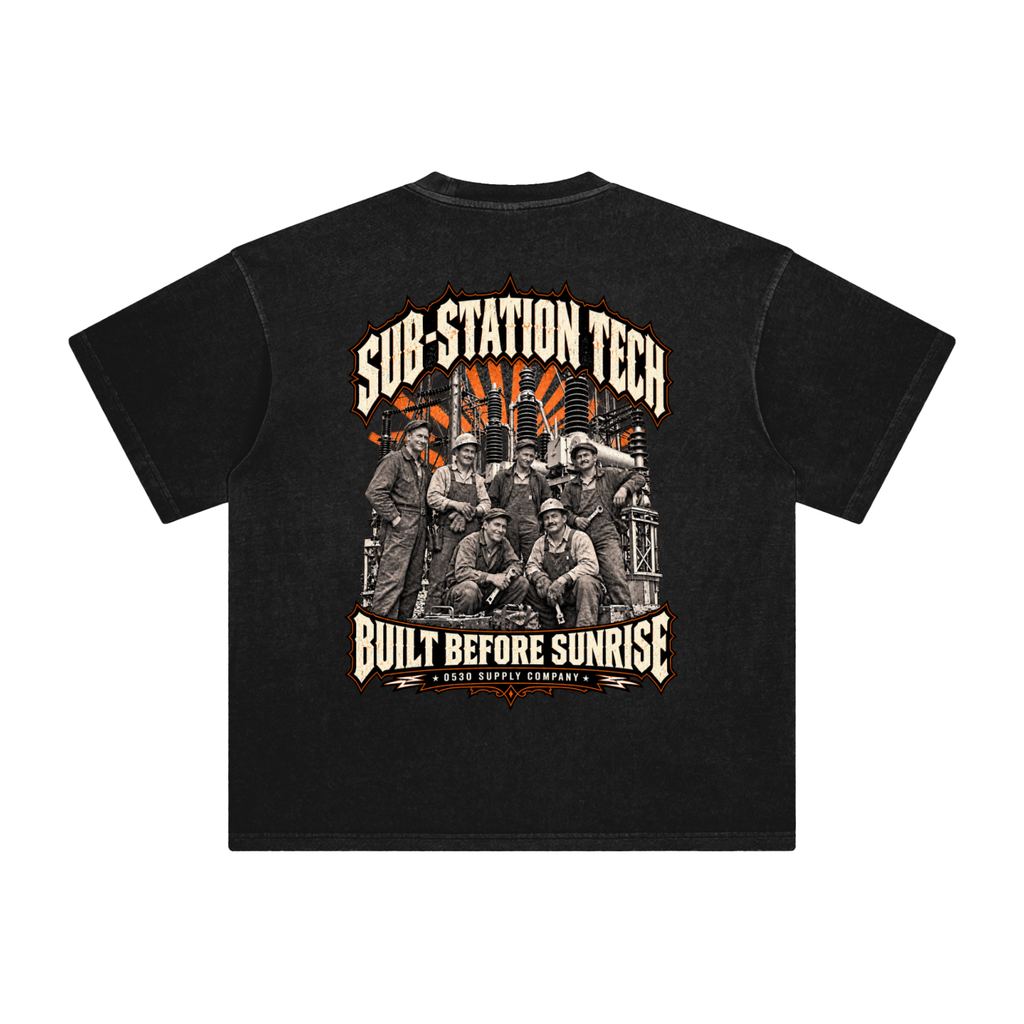 0530 Heritage Club — Substation Tech Enzyme-Washed Tee