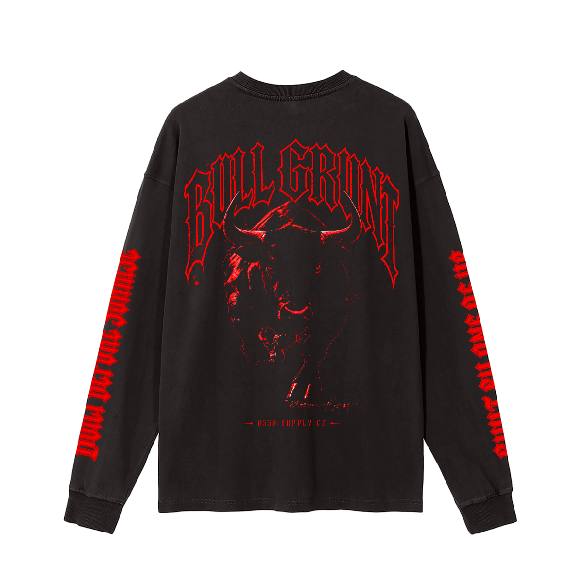 0530 Essentials — Bull Grunt Vintage-Wash Long Sleeve