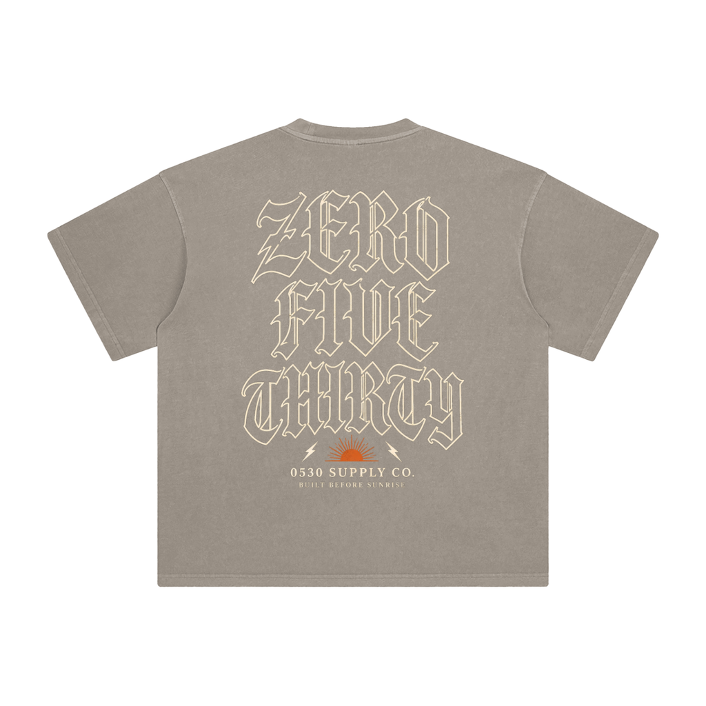 0530 — Reverse Zero Five Thirty Enzyme-Washed Tee