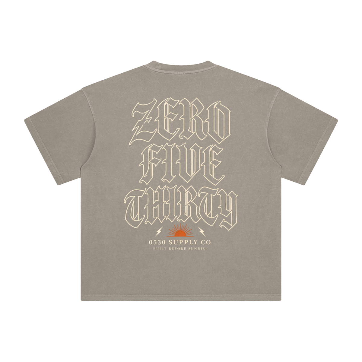 0530 — Reverse Zero Five Thirty Enzyme-Washed Tee