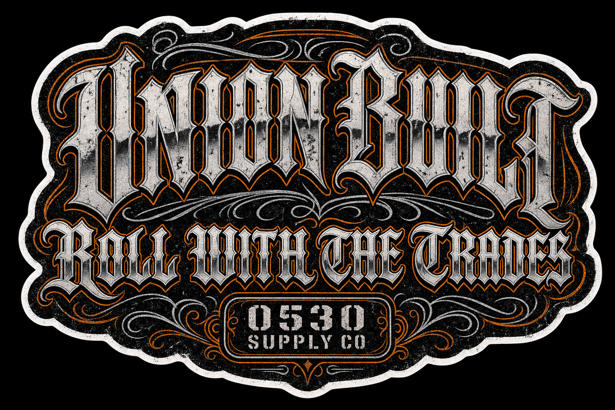 Union built sticker