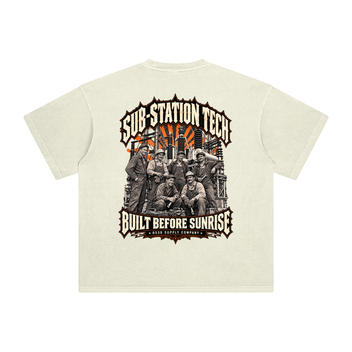0530 Heritage Club — Substation Tech Enzyme-Washed Tee