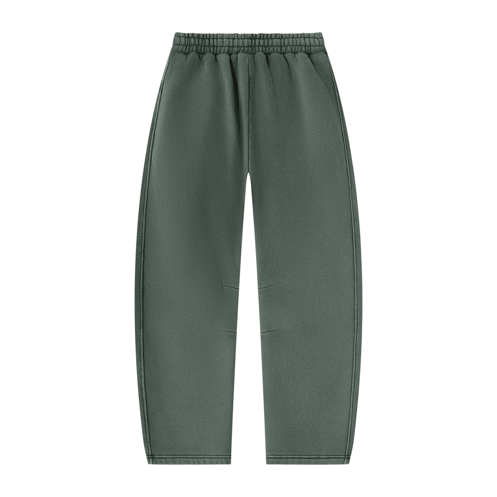 0530 Athletic Club — Flamed Vintage-Wash Barrel-Leg Sweatpants