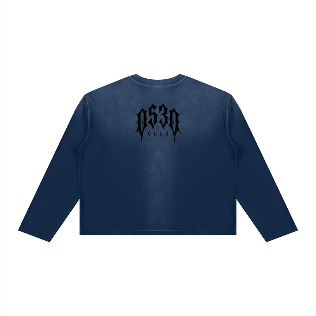 0530 Athletic Club Sunfade Cropped Boxy Long Sleeve