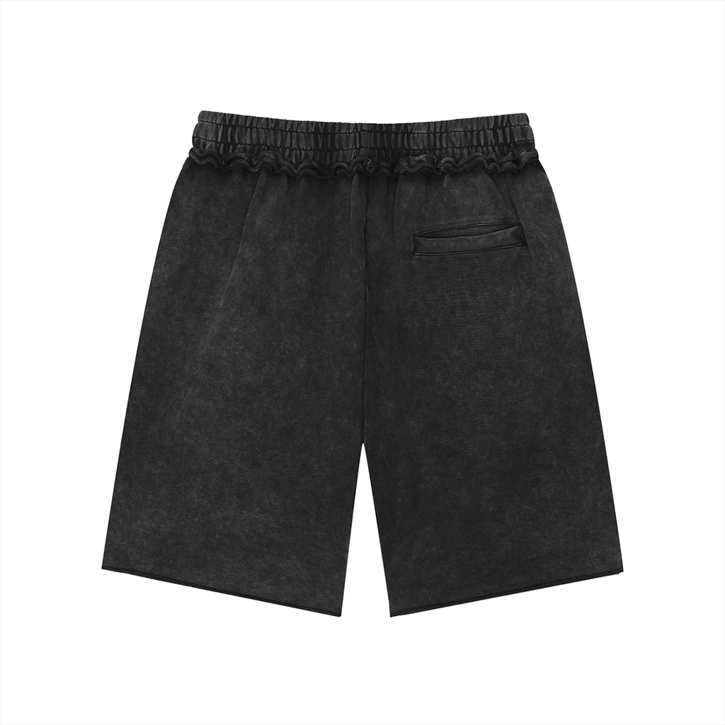 0530 Athletic Club — Mineral-Wash Raw-Edge Shorts