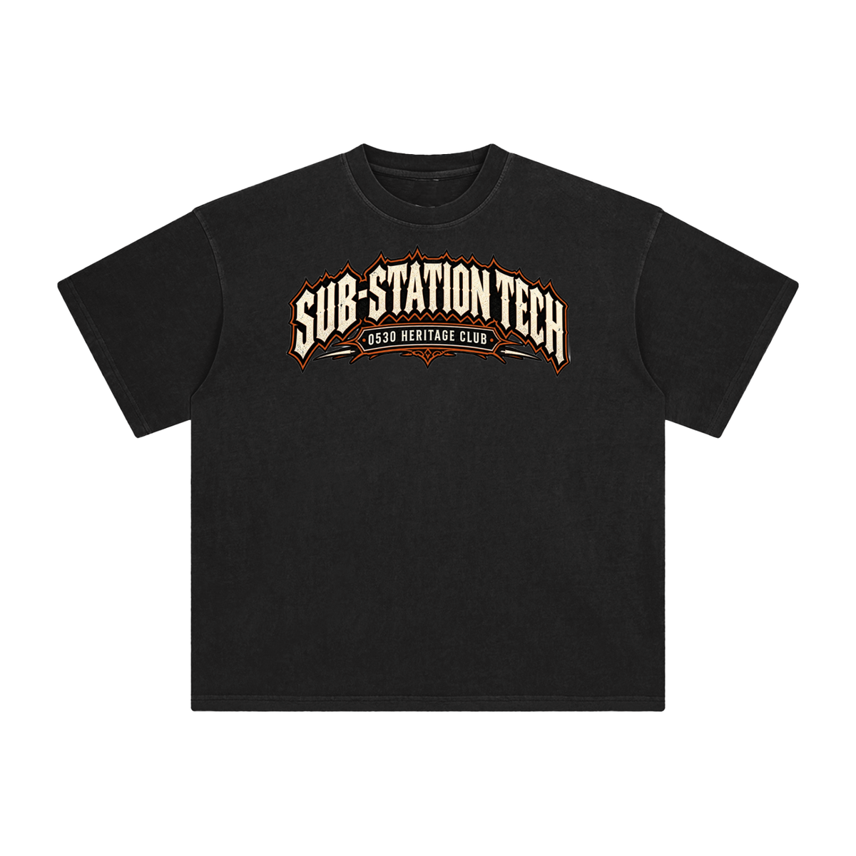 0530 Heritage Club — Substation Tech Enzyme-Washed Tee