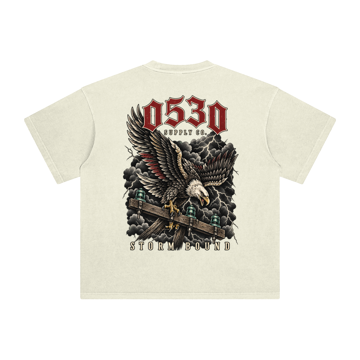 0530 Lineman — Storm Bound Enzyme-Washed Tee