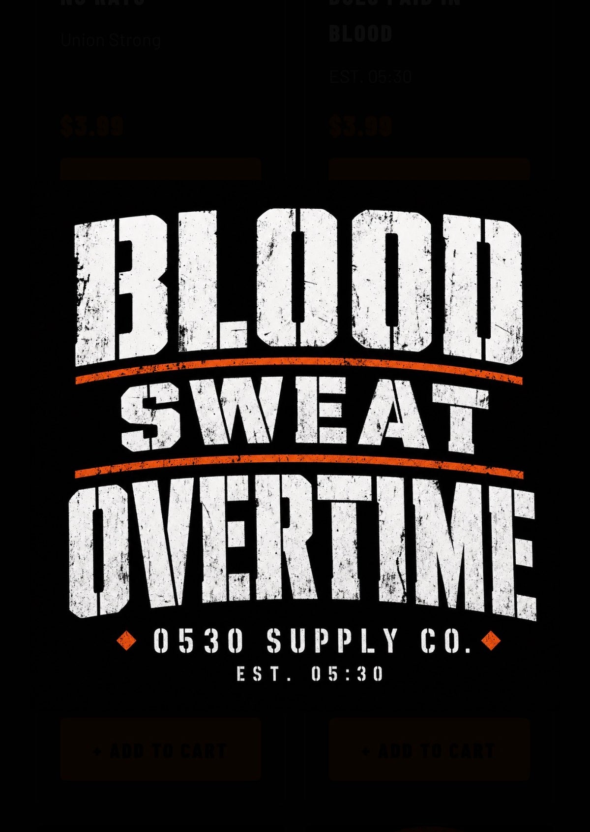 Blood sweat OT sticker