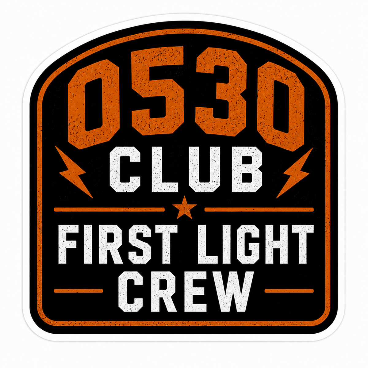 First light crew sticker