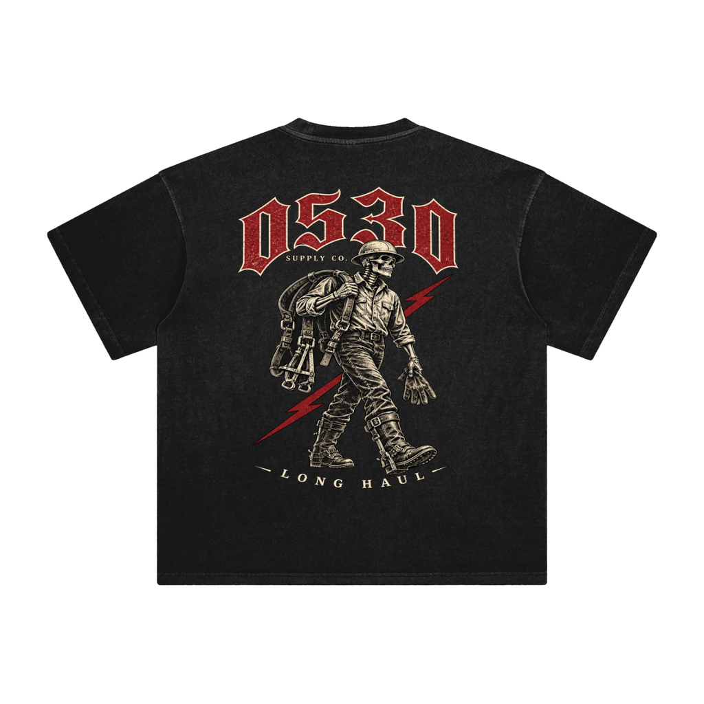 0530 Lineman — Long Haul Enzyme-Washed Tee