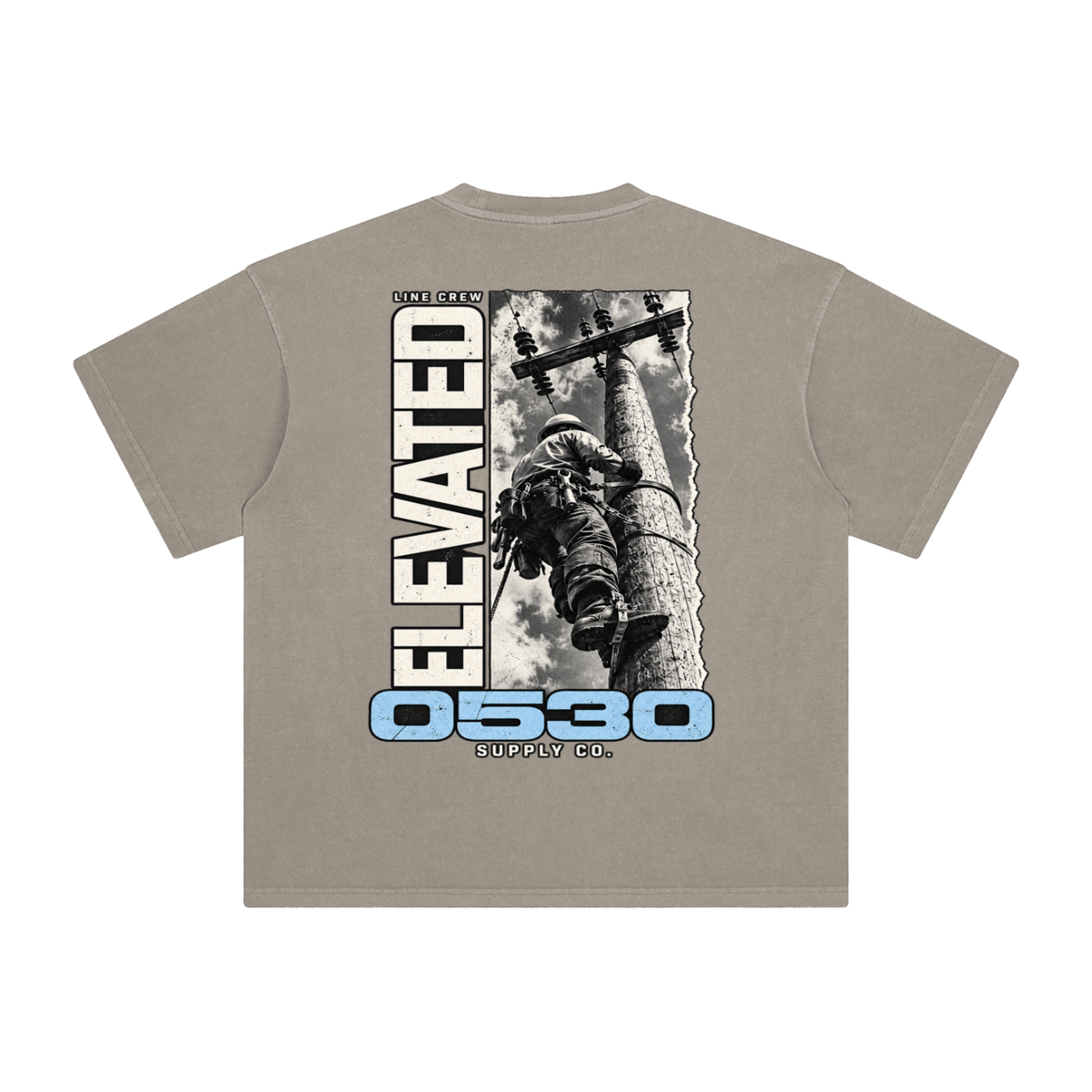 0530 Lineman — Elevated Enzyme-Washed Tee